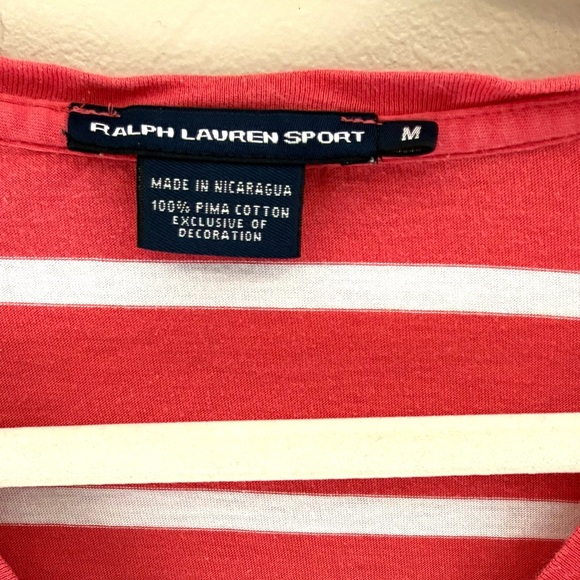 Ralph Lauren  Striped V-Neck Tee - Picture 3 of 3